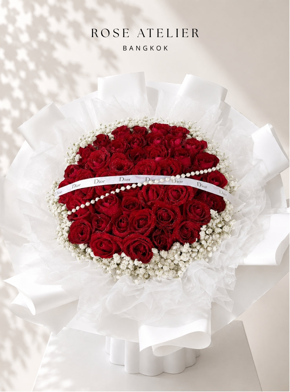 Fresh Red Rose Bouquet (40 Stems)