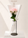 Single Pink Rose Bouquet