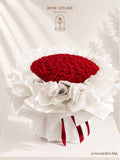 Crimson Cloud Luxe – 99 Soap Rose Bouquet