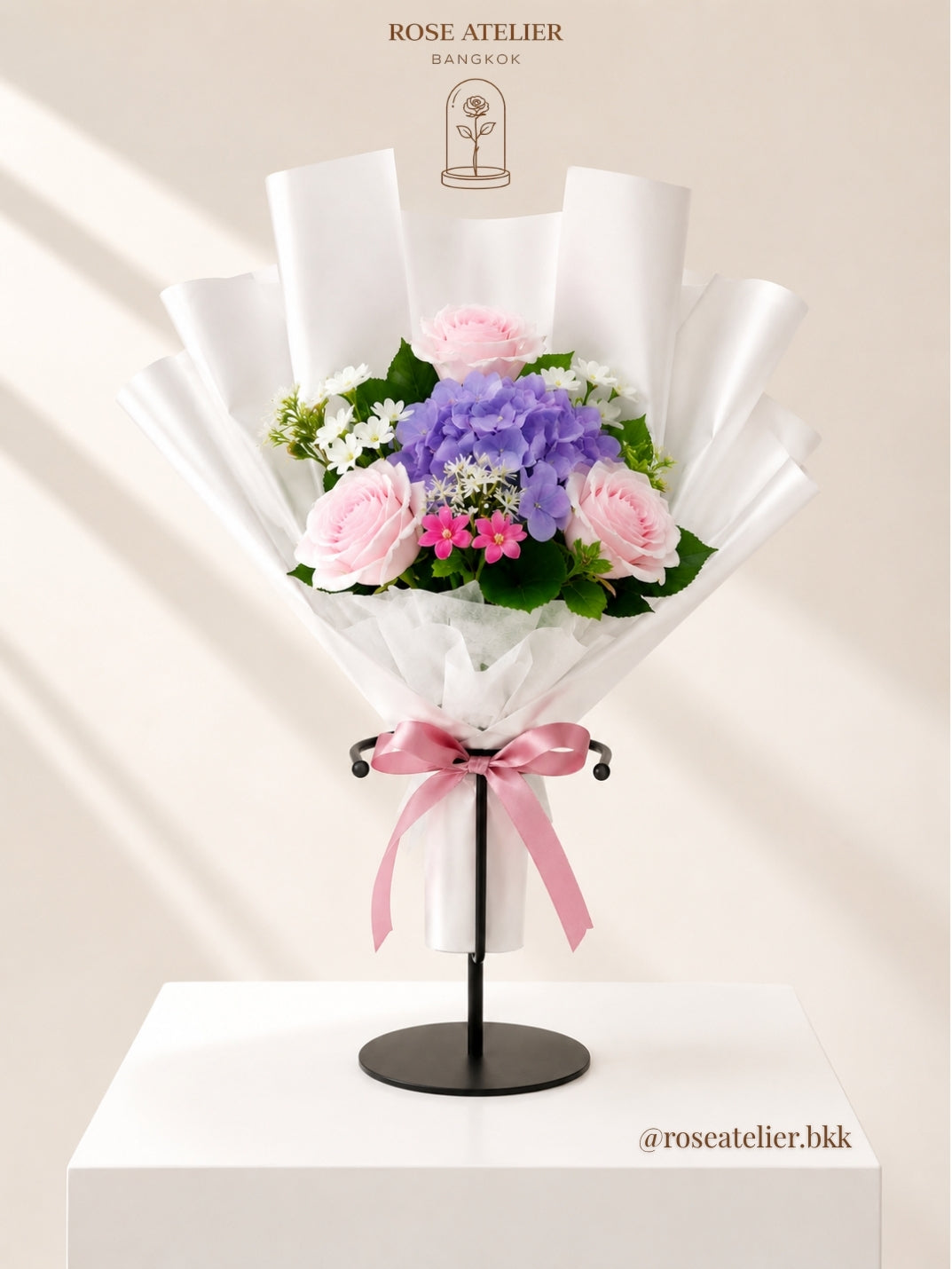 Pink & Purple Artificial Flower Bouquet