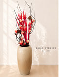 Coral Heliconia & Blush Rose Statement Arrangement