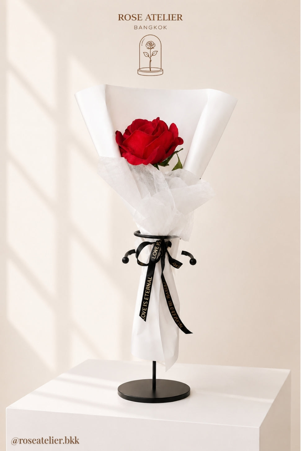 Single Red Rose — Love is Eternal