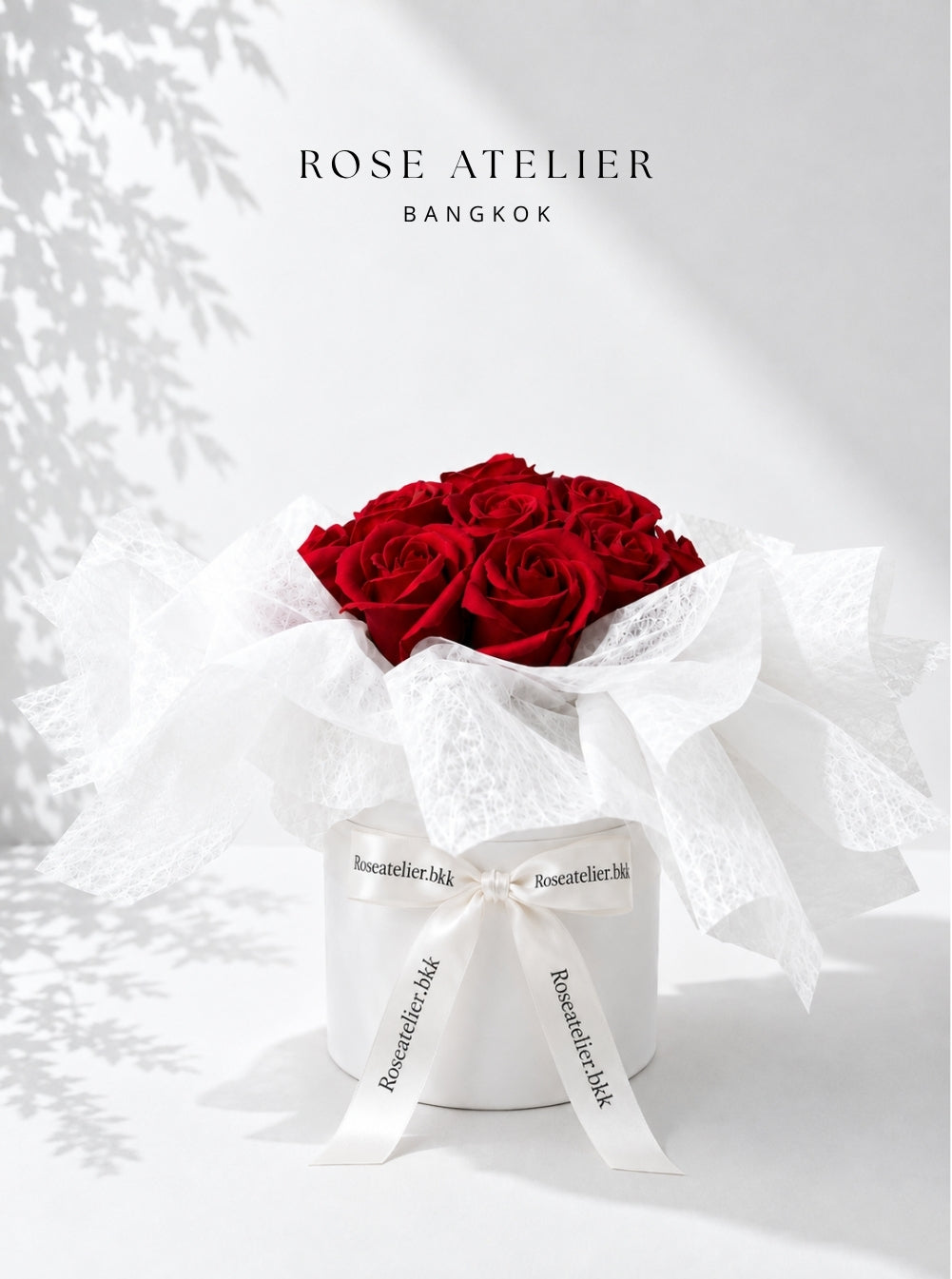 Red Soap Rose Box (16 Stems) — Size S