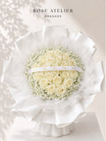 White Rose Bouquet (20 Stems)